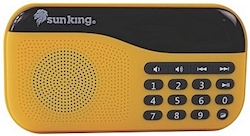 solar powered sun king home 400 portable radio