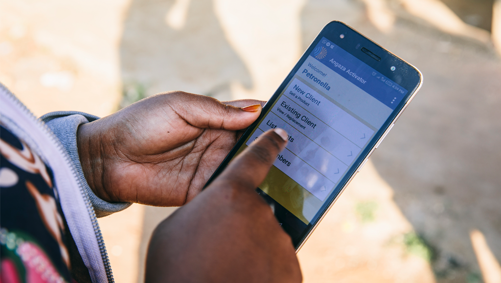 Angaza Activator app to track off-grid products