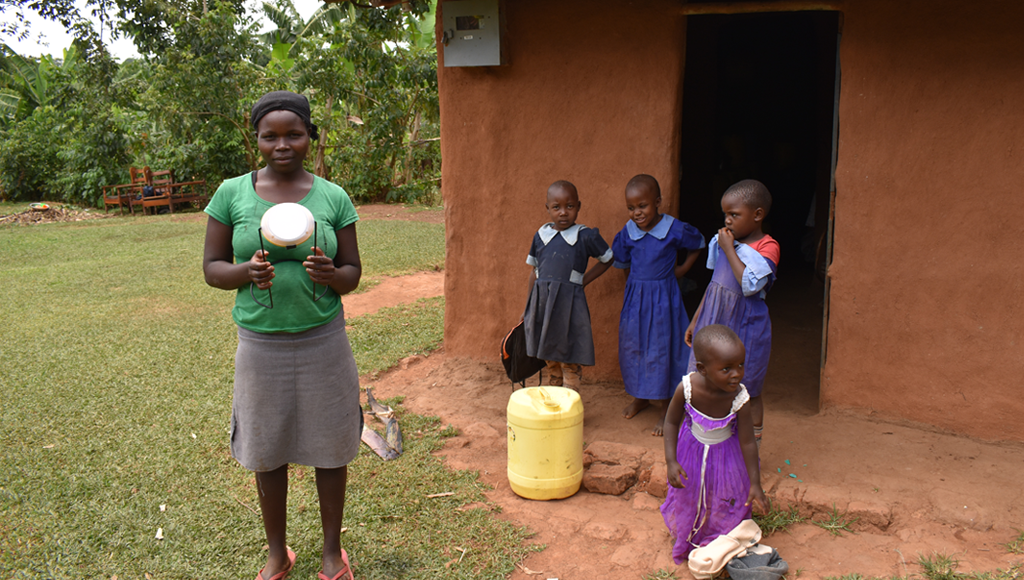 Violet chose a solar lamp over the electric grid