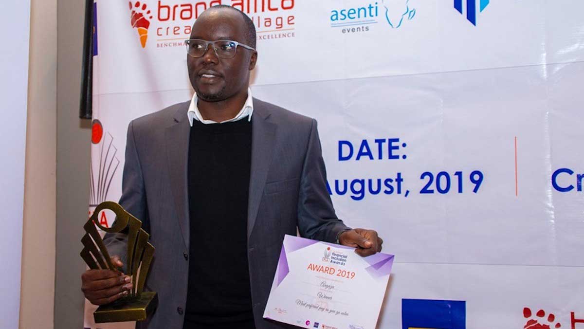 financial inclusion awards kenya shadrack anyuo